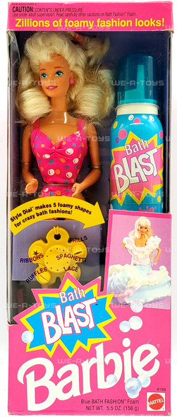 Bath Blast Barbie with Blue Bath Fashion Foam 1992 Mattel 4159