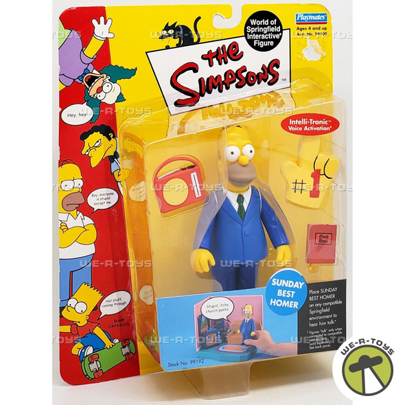 The Simpsons World of Springfield Interactive Figure Sunday Best Homer #99192