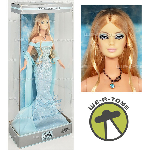 Barbie Birthstone Collection March Aquamarine Doll 2003 Mattel #B3411 NEW