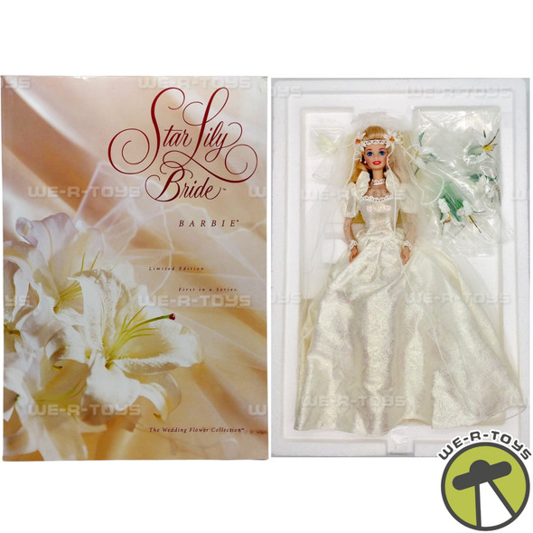 Star Lily Bride Barbie Porcelain Doll Wedding Flower Collection