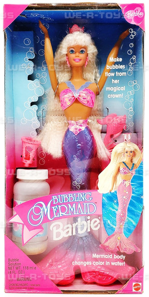 Barbie Bubbling Mermaid Doll w Color Change Body 1996 Mattel 16131