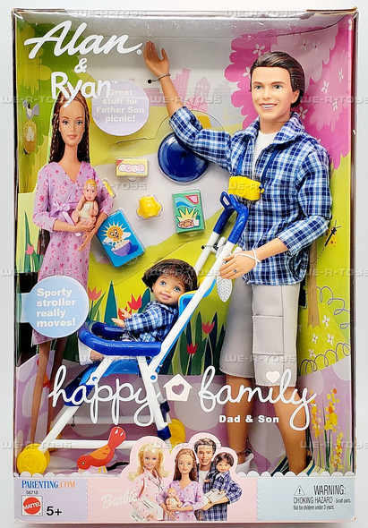 Happy Family Doll Set with Alan and Ryan 2002 Mattel 56710