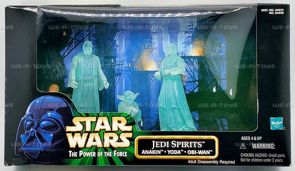 Star Wars Power of the Force Jedi Spirits Anakin Yoda & Obi-Wan Figures 1998