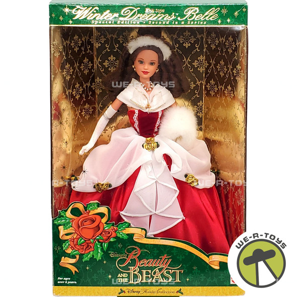 Disney's Beauty and the Beast Winter Dreams Belle Doll 1998 Mattel 19845 NRFB