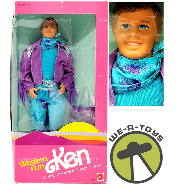 Western Fun Ken Barbie Doll 1989 Mattel 9934
