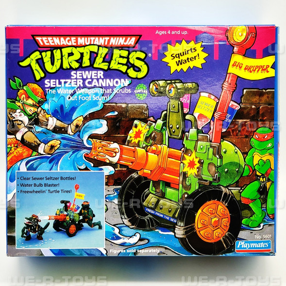  Teenage Mutant Ninja Turtles Sewer Seltzer Cannon Playset Playmates #5601 NRFB 