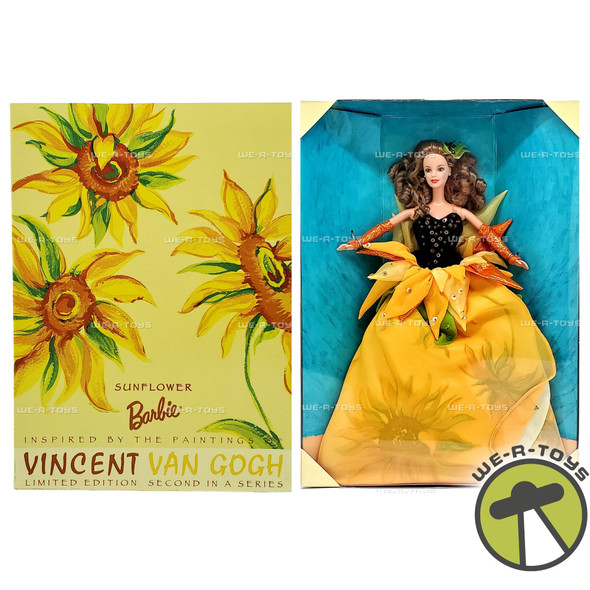 Sunflower Barbie Doll Vincent Van Gogh 1998 Mattel 19366