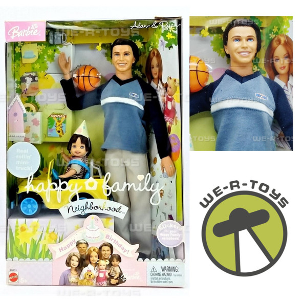  Barbie Happy Family Alan & Ryan Dad and Son Dolls 2003 Mattel #B5753 NRFB 