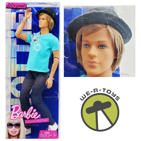 Barbie Fashionistas Ken Hottie/Cutie Doll 100+ Poses! 2009 Mattel T3188 NEW
