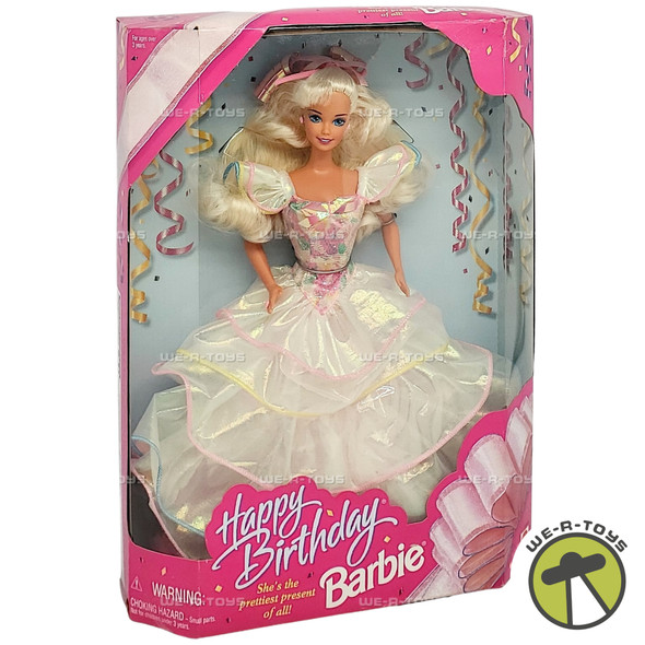 Happy Birthday Barbie Doll She's The Prettiest Present of All 1995 Mattel 14649