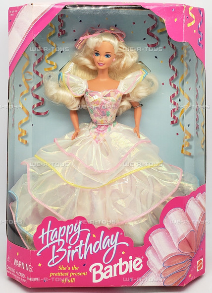 Happy Birthday Barbie Doll She's The Prettiest Present of All 1995 Mattel 14649