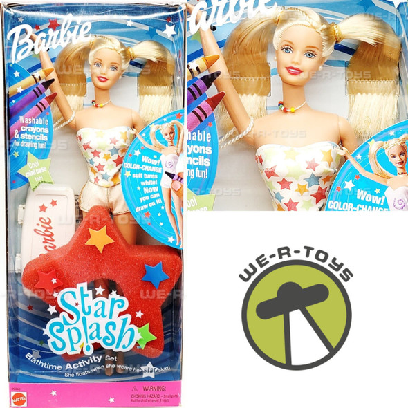 Barbie Star Splash Doll Bathtime Activity Set 2000 Mattel #29260
