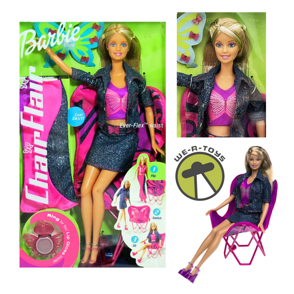 Barbie Chair Flair Doll with Ever-Flex Waist 2002 Mattel 56438