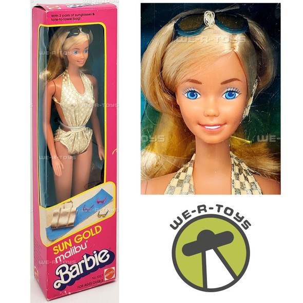 Barbie Sun Gold Malibu Barbie Doll Mattel 1983 1067