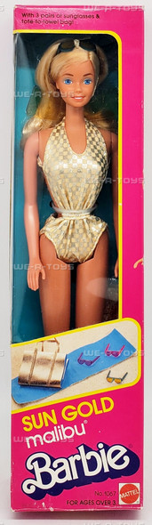 Barbie Sun Gold Malibu Barbie Doll Mattel 1983 1067