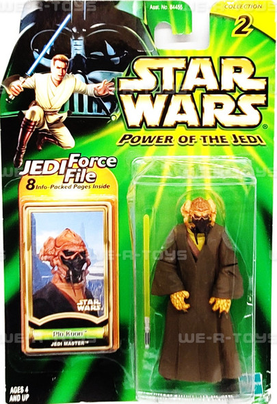 Star Wars Power of the Jedi Collection Plo Koon Action Figure 2000 Hasbro NEW