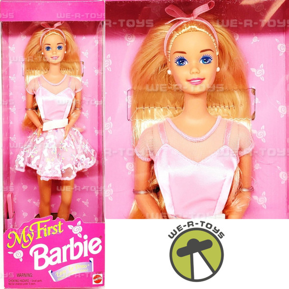 Barbie My First Barbie Doll Pink 1995 Mattel #14592 NRFB