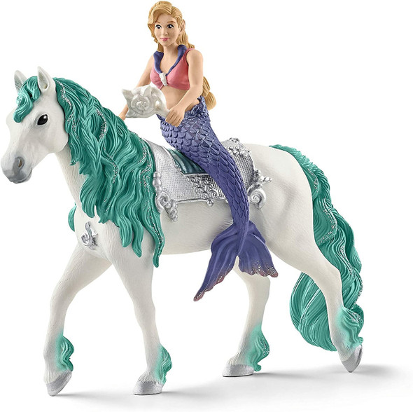 Bayala Mermaid Gabriella and Underwater Horse Figure Set Schleich Toys 70558