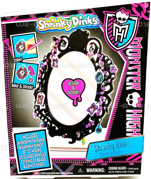 Monster High Shrinky Dinks Mirror Activity Set 2013 Tara #81890 NEW