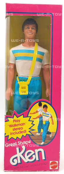 Great Shape Ken Barbie Doll With Workout Attire & Accessories 1983 Mattel 7318