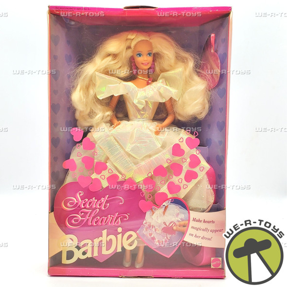 Barbie Secret Hearts Doll Make Hearts Magically Appear 1992 Mattel #7902