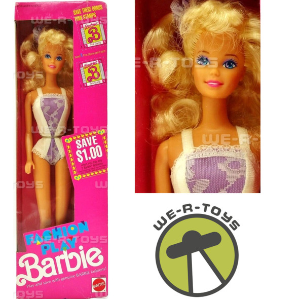 Barbie Fashion Play Barbie Doll 1990 Mattel No. 9629 NRFB