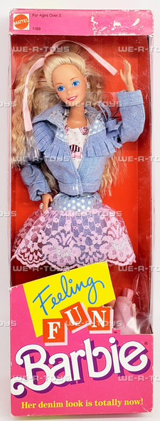 Barbie Feeling Fun Doll Denim Look 1988 Mattel #1189