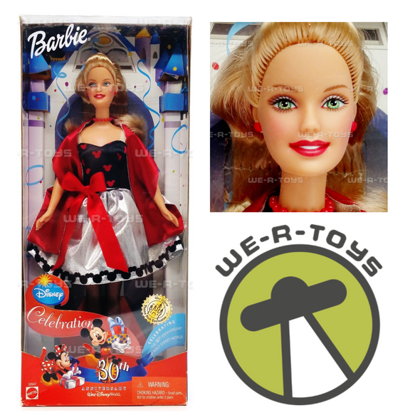 Barbie Disney Celebration Doll Disney World 30th Anniversary 2001 Mattel 52647