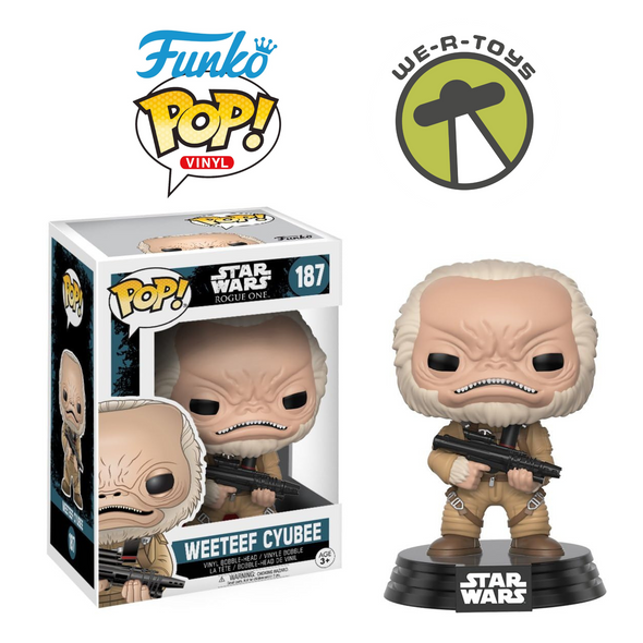 Funko Pop! 187 Star Wars Rogue One Weeteef Cyubee Vinyl Bobble-Head Figure