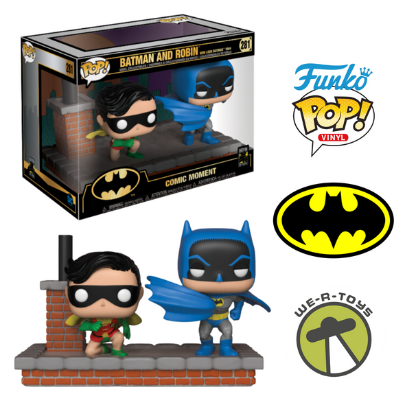 Funko Pop! Heroes Comic Moments 281 Batman 80th New Look Batman and Robin 1964