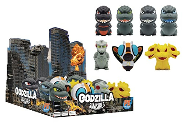 Surreal Entertainment Godzilla Smashies 12-Piece Stress Doll Display