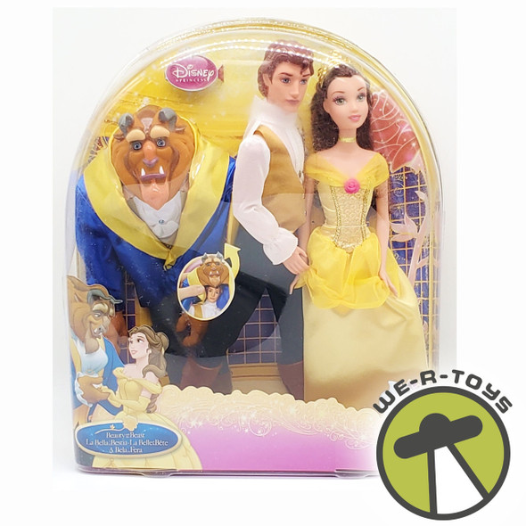  Disney Beauty and The Beast Doll Set European Edition 2009 Mattel T3830 New RARE 