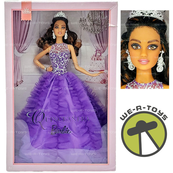 Barbie Quinceanera Doll Purple Gown 2016 Mattel DWF61