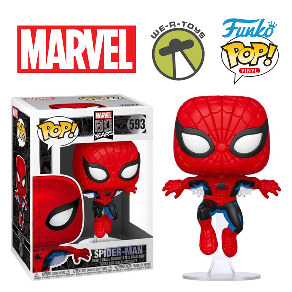 Funko Pop! 593 Marvel 80 Years First Appearance Spider-Man Bobble-Head Figure
