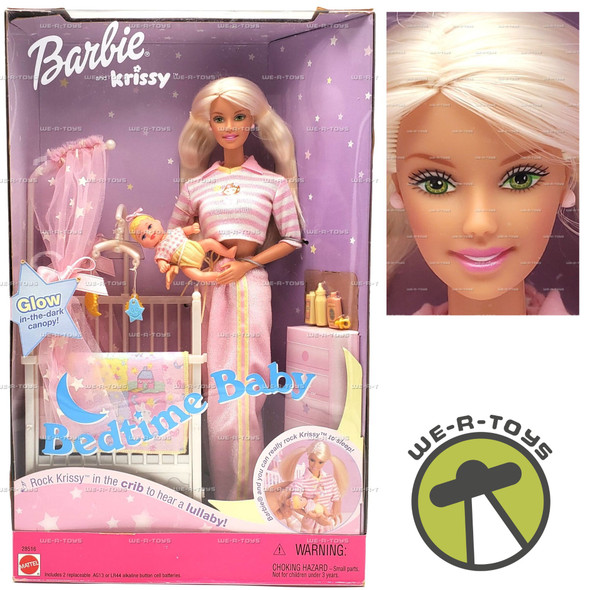 Barbie & Krissy Bedtime Baby Doll Set Multi-Lingual Box 2000 Mattel #28516