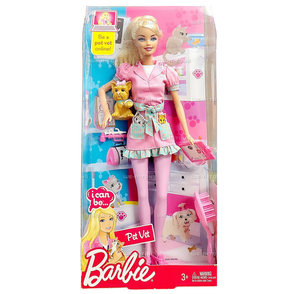 Barbie I Can Be Pet Vet Barbie Doll 2009 Mattel R4288