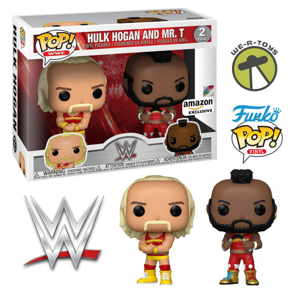 WWE Funko Pop! WWE Hulk Hogan and Mr. T Hulkamania Amazon Vinyl Figures 2 Pack 2020