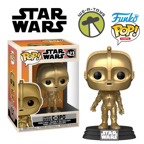 Star Wars Funko Pop! Star Wars 423 Concept Series C-3PO Vinyl Bobble-Head Figure 2020 