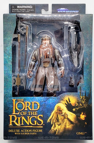 The Lord of The Rings DLX Gimli Action Figure Diamond Toys NEW