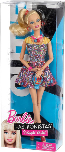 Barbie Fashionistas Swappin Styles Cutie Doll 2011 Mattel V4381 NEW