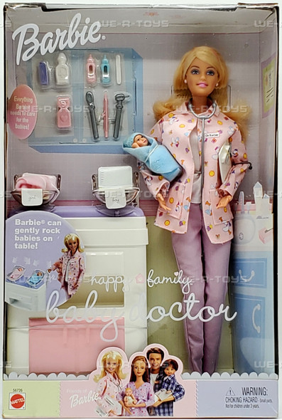 Barbie Happy Family Baby Doctor Doll Set 2002 Mattel 56726