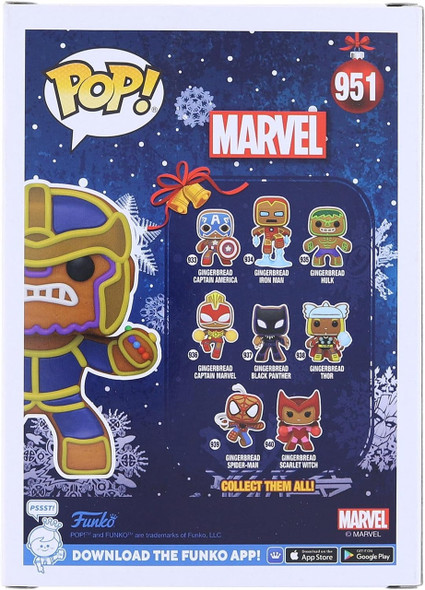 Marvel Funko POP! Marvel #951 Gingerbread Thanos Vinyl Pop Figure 