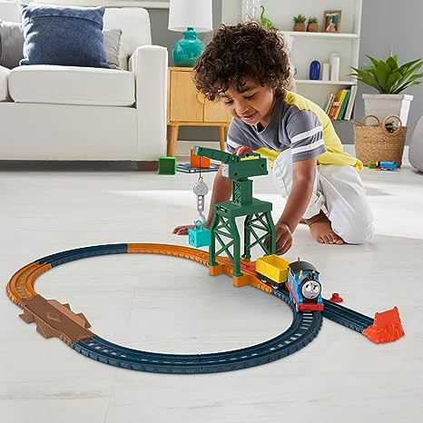 Thomas & Friends Fisher-Price Cranky The Crane Cargo Drop Train Track Set