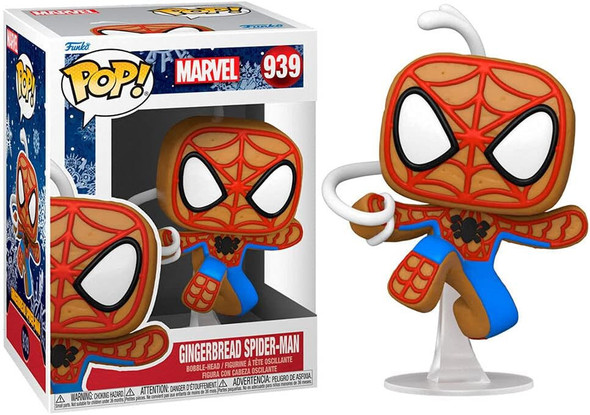 Marvel Funko POP Marvel Gingerbread Spider-Man Vinyl Figure 939 