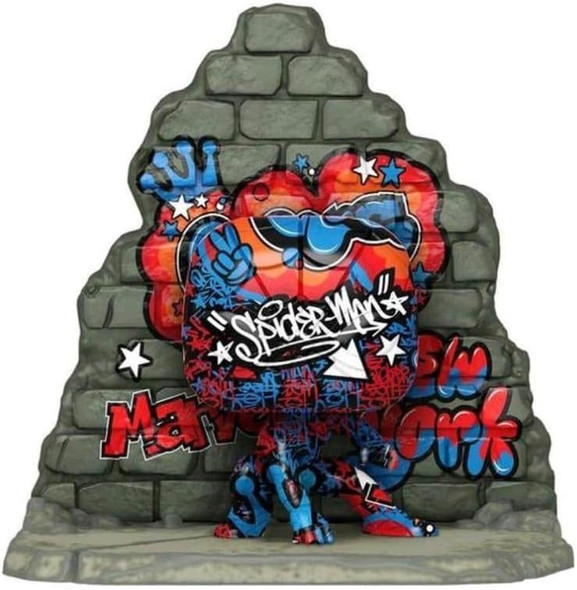 Marvel Funko POP! Deluxe Marvel Street Art Collection Spider-Man #762 Vinyl Bobblehead