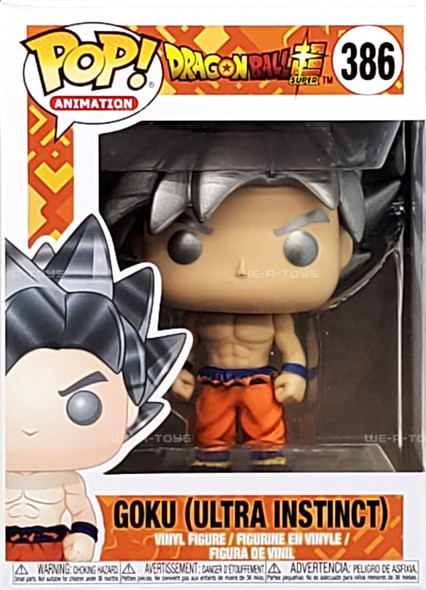 Funko Pop Animation 386 Dragon Ball Super Goku Ultra Instinct Vinyl Figure NEW