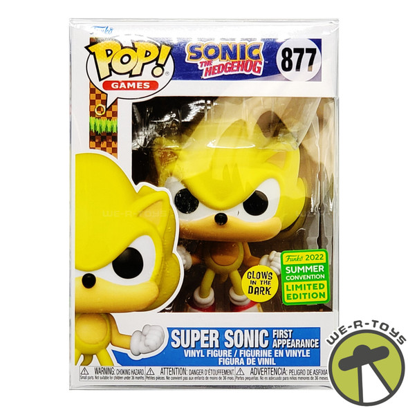 Funko Pop Games 877 Sonic The Hedgehog Super Sonic First Appearance Vinyl Figure