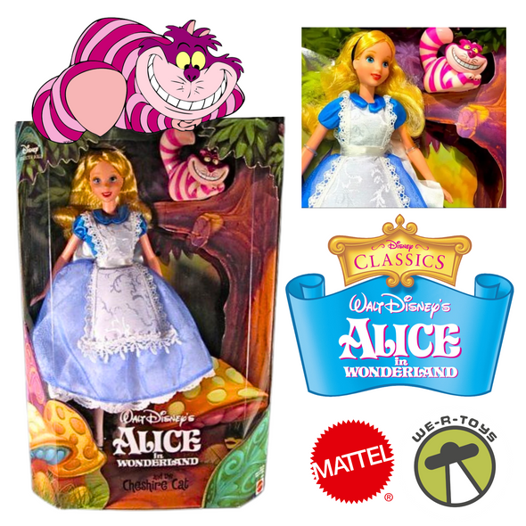 Walt Disney's Alice in Wonderland and the Cheshire Cat Set 1999 Mattel 25593