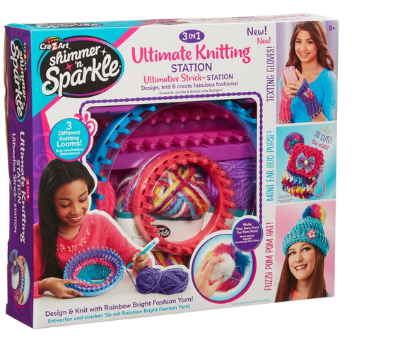 Cra-Z-Art Shimmer N Sparkle 3 in 1 Ultimate Knitting Station