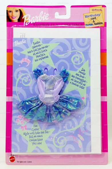 Barbie Fashion Fun Greetings Birthday Card and Barbie Fashion No. 68799 NRFP